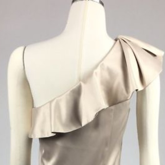 WHBM One-Shoulder Ruffle Dress NWT - Picture 4 of 8